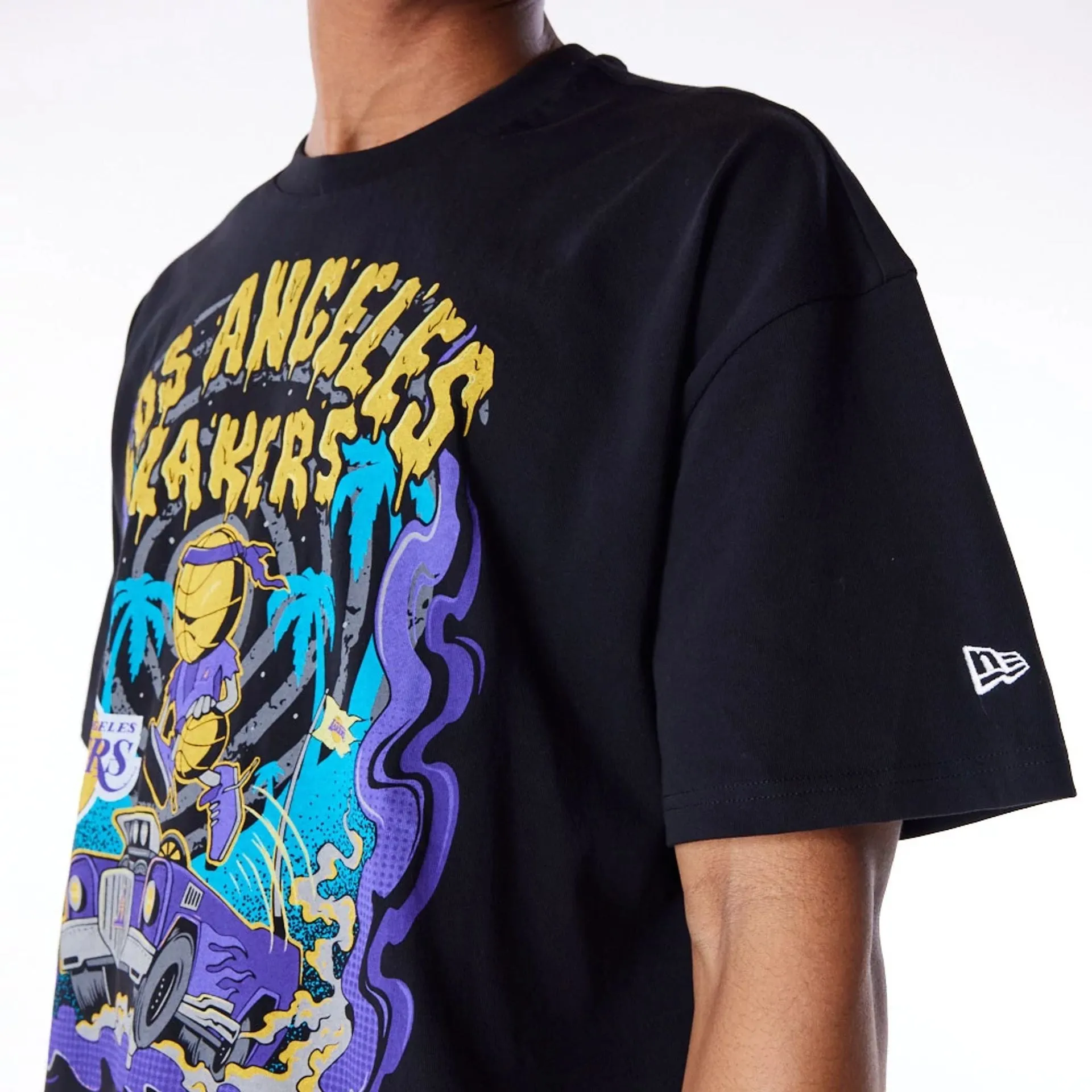 Camiseta Drop Shoulder LA Lakers Graphic